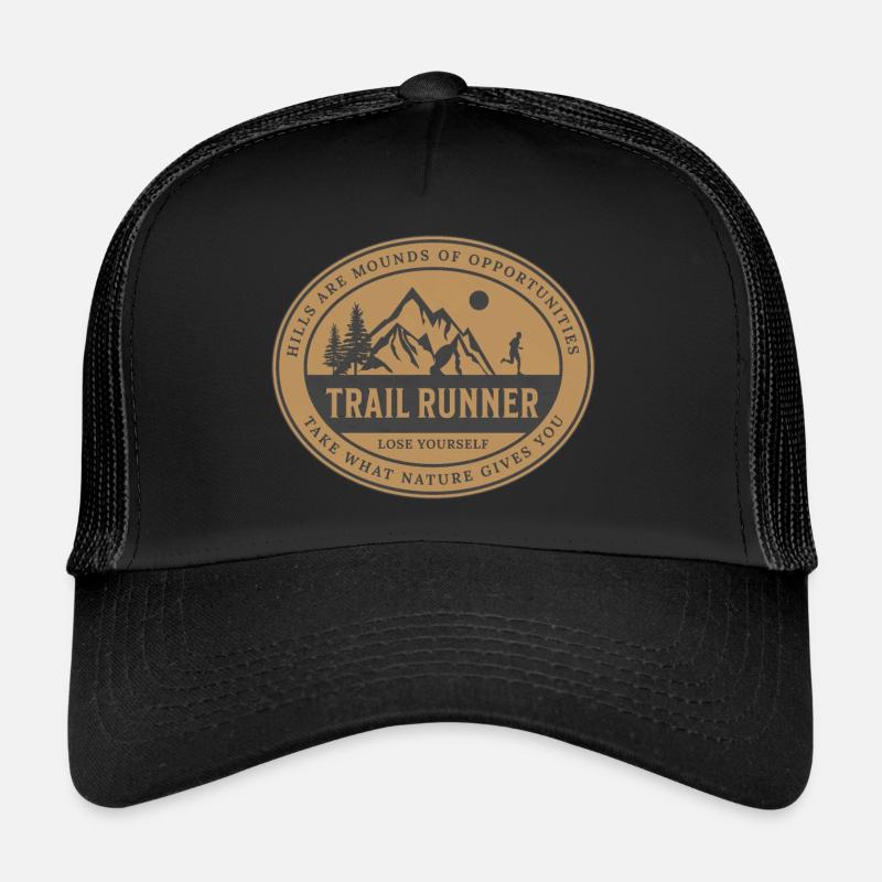 Trail Running Logo Trucker Cap