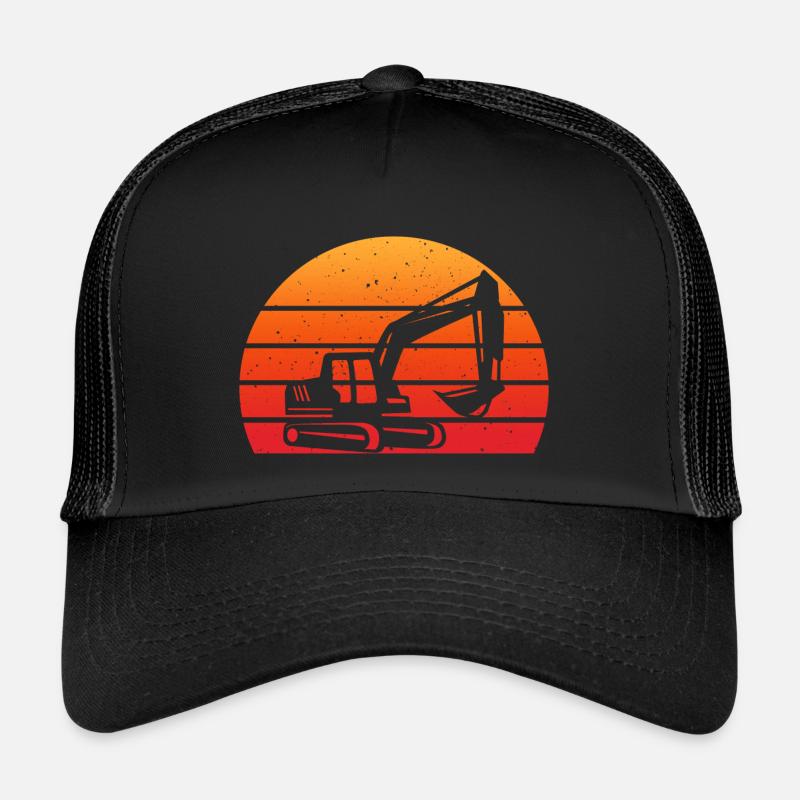 backhoe backhoe backhoe excavator Trucker Cap
