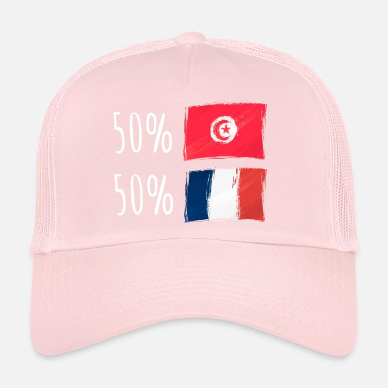 Moitié Français / Moitié tunisien Casquette trucker 