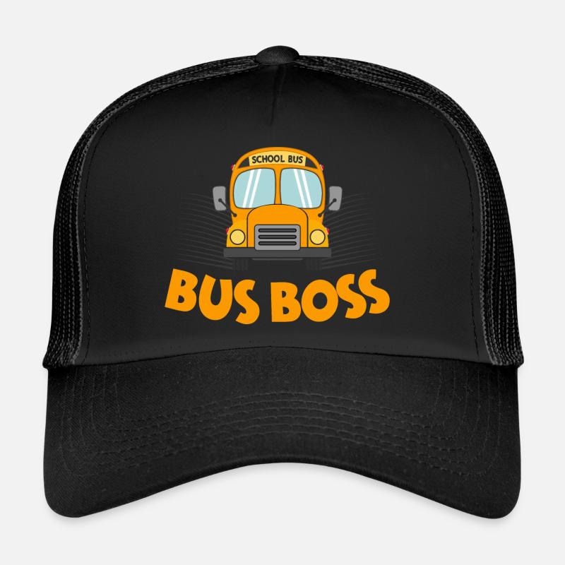 Bus Boss Yellow Bus School Bus Driver Trucker Cap
