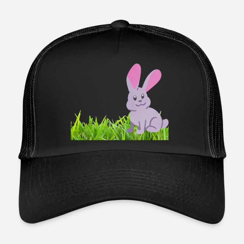 Kaninchen auf Gras Trucker Cap