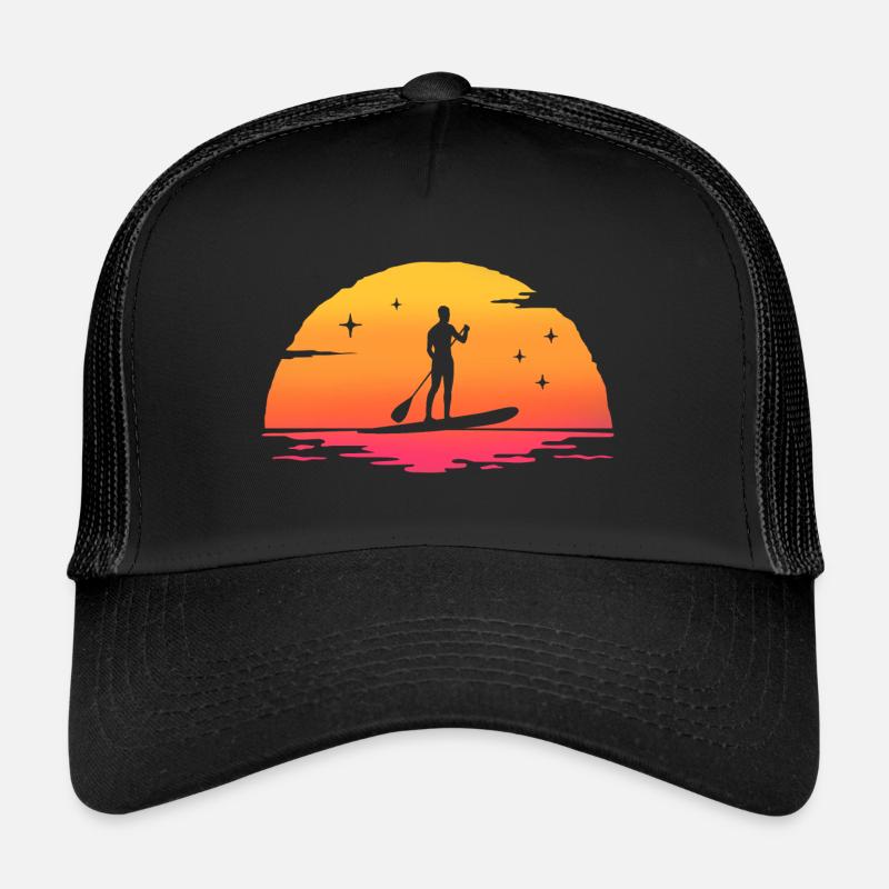 Sunrise paddle board paddle surf standing paddle Casquette trucker 