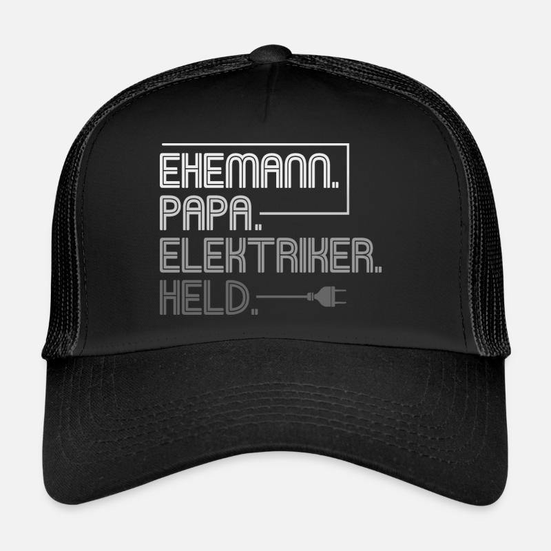 Ehemann Papa Elektriker Held Trucker Cap