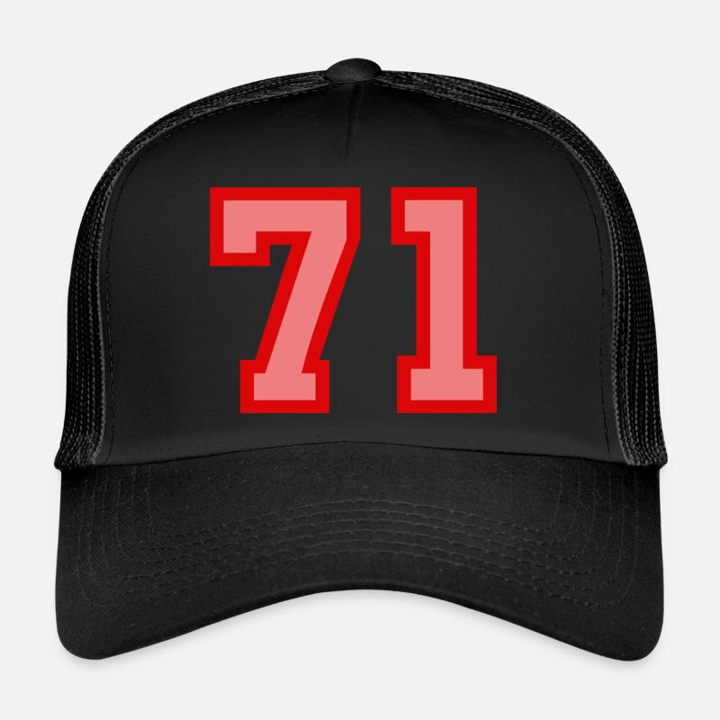 Cool Retro Retrostyle Numéro de maillot numéro de dos Casquette trucker 