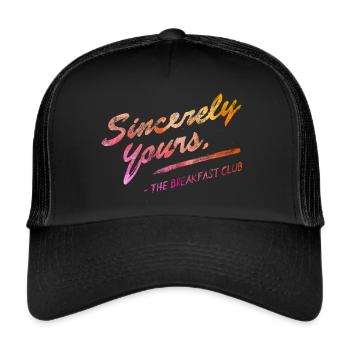 The Breakfast Club Sincerely Yours - Trucker Cap - black/black - Front