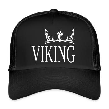 VIKING - Trucker Cap - Schwarz/Schwarz - Vorne