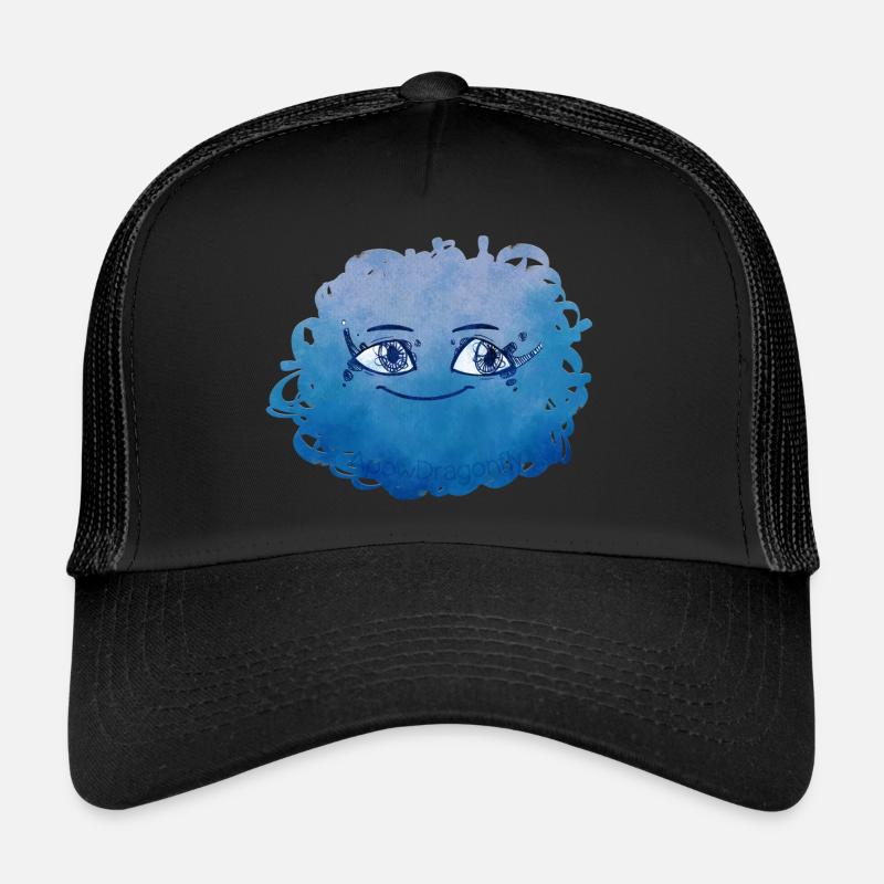 Little Pelota Monster n°5 – blau - Trucker Cap - Schwarz/Schwarz