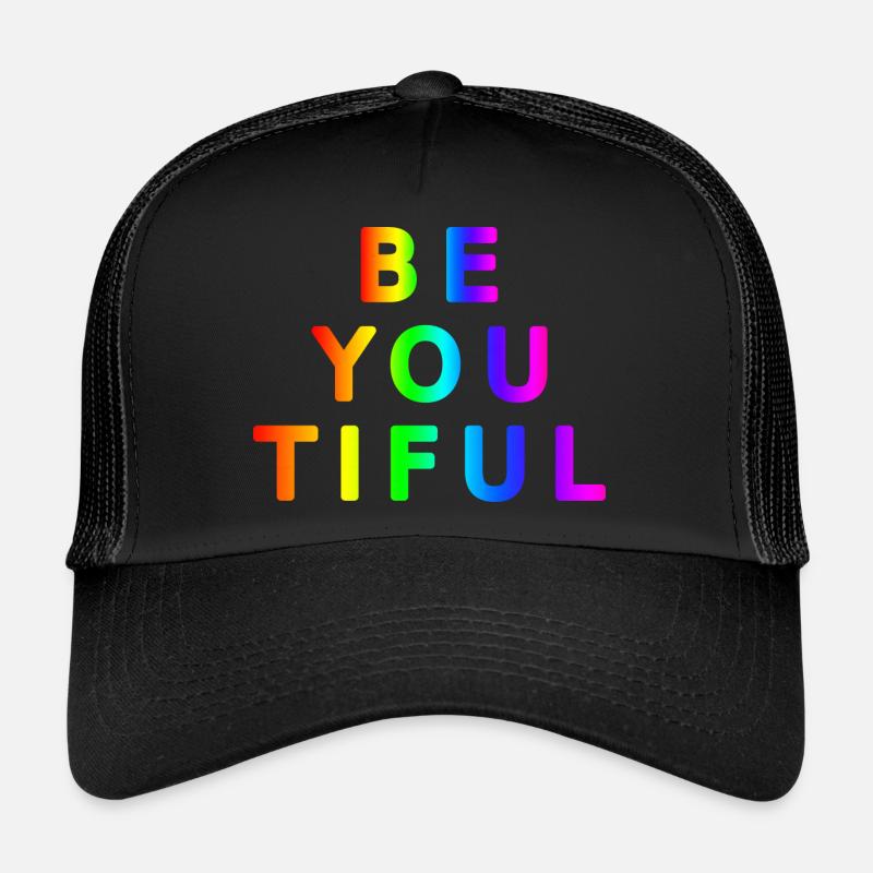 Beau mot beauté cool drôle motif de jeu de mots Casquette trucker 