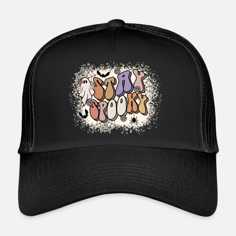 Bleached Ghost Hippie HALLOWEEN - Stay Spooky Trucker Cap