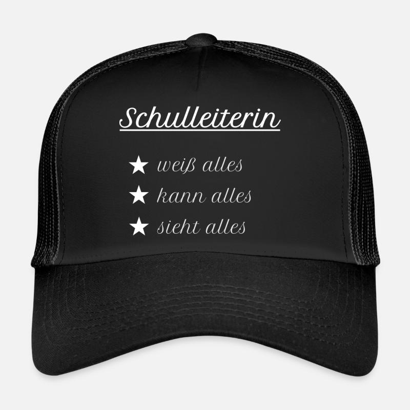 Schulleiterin Schulleitung Schule Geschenk Idee Trucker Cap