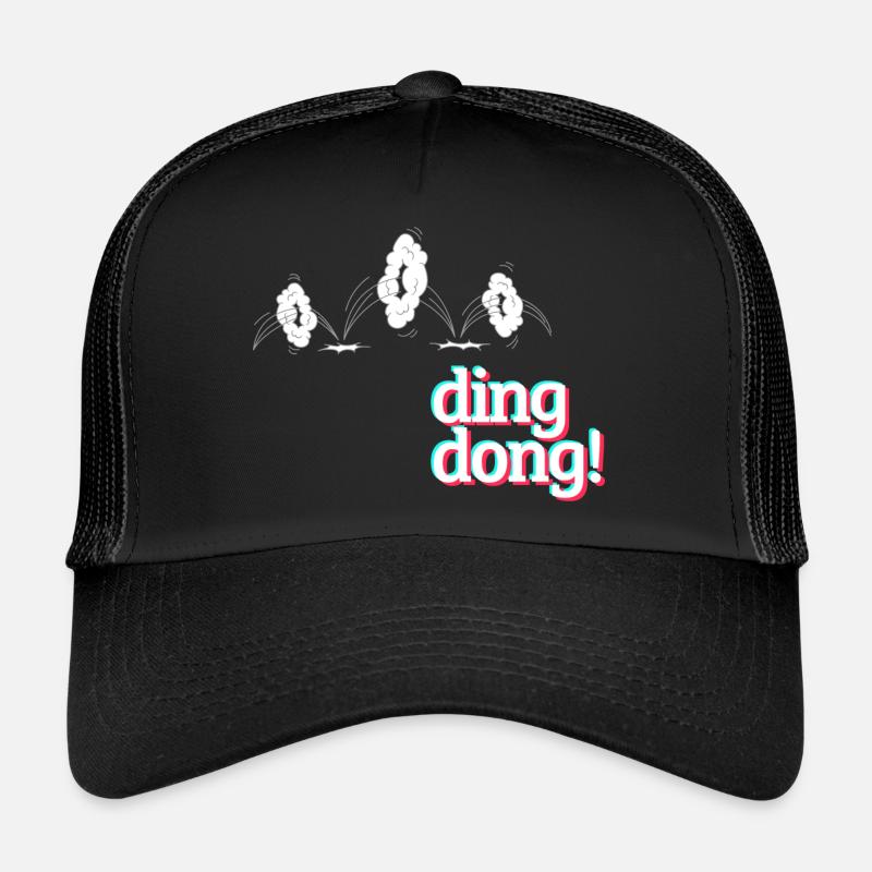 ... dingdong Meme Print - Trucker Cap - black/black