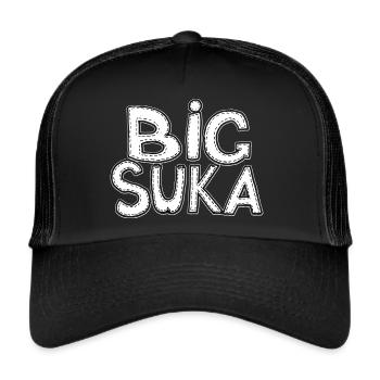 Grosse salope. Citation amusante. Dicton original - Casquette trucker  - noir/noir - Devant