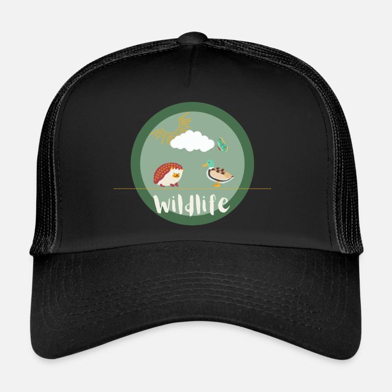 Wildlife - Trucker Cap - Schwarz/Schwarz
