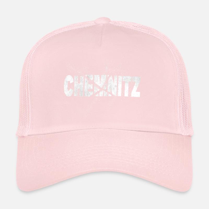 Chemnitz Germany City Font Grunge Splash Trucker Cap