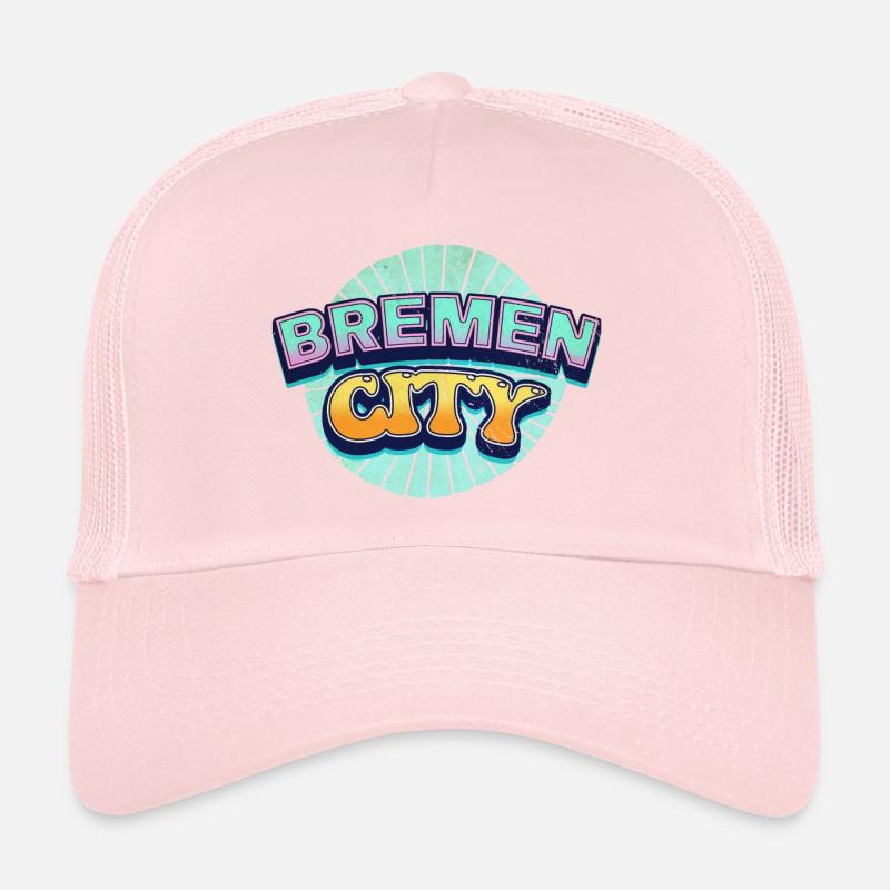 Bremen Germany City Font Pop Art Comic Trucker Cap