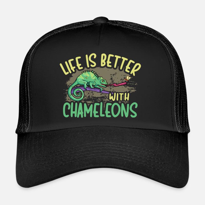 Herpétologiste des reptiles lézards caméléons Casquette trucker 
