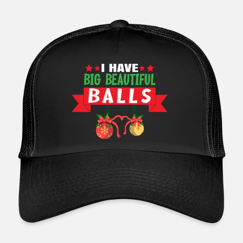 Noël J’ai de grosses boules pull moche Casquette trucker 