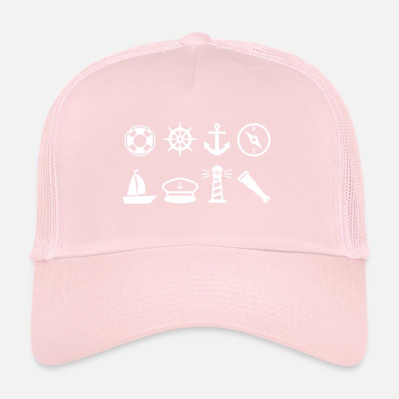 nautical navigation gift sailor sail Trucker Cap