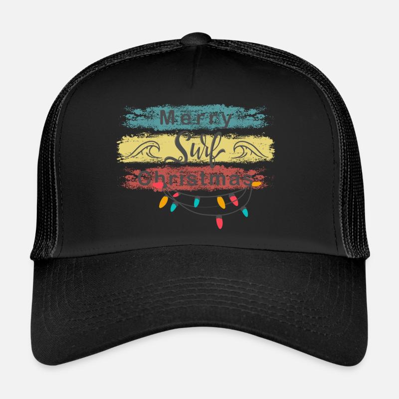 Joyeux Surf Noël - Design de Noël Casquette trucker 