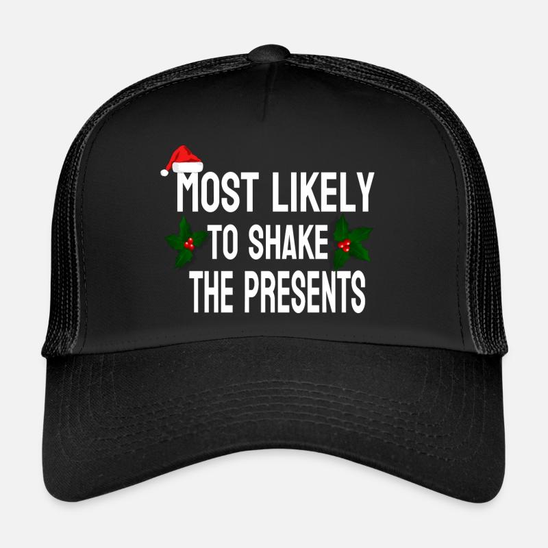 MOST LIKELY TO SHAKE THE PRESENTS Casquette trucker 