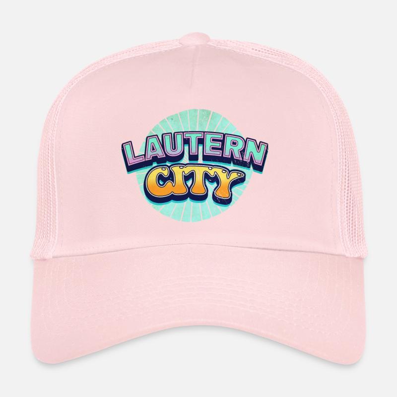 Lautern Germany City Font Pop Art Comic Trucker Cap