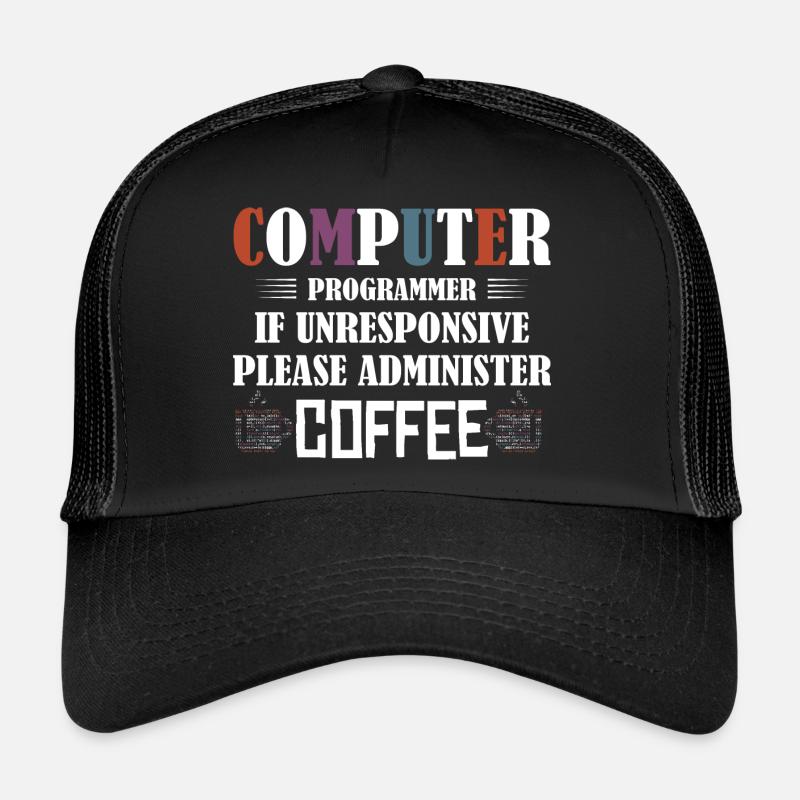 Computer Programmer Software Coding - Trucker Cap - Schwarz/Schwarz
