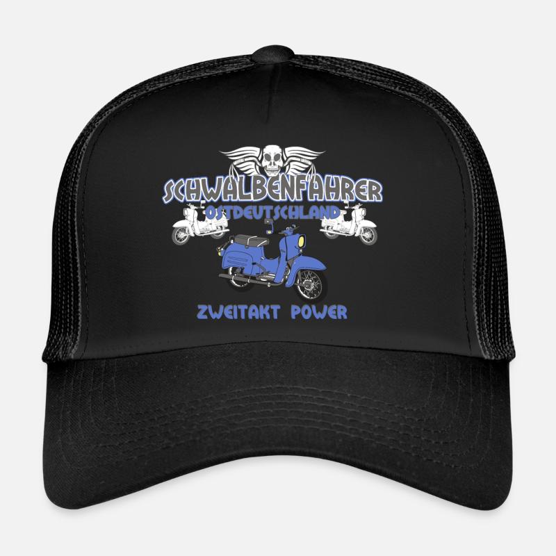 Schwalbenfahrer Simson Schwalbe Kult Roller DDR Trucker Cap
