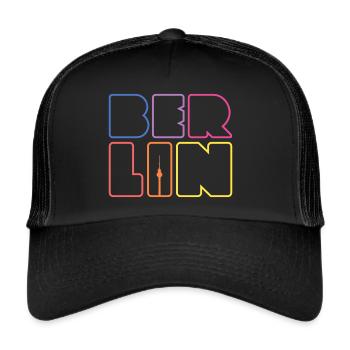 Berlin Kreuzberg Capital Souvenir Berlin - Trucker Cap - black/black - Front