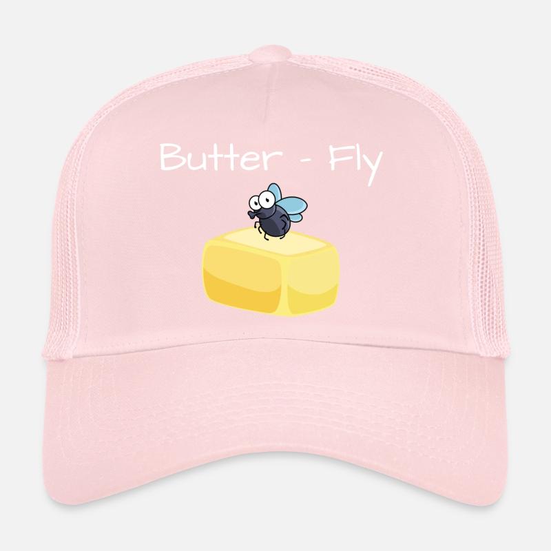 Beurre et mouche, papillon Casquette trucker 