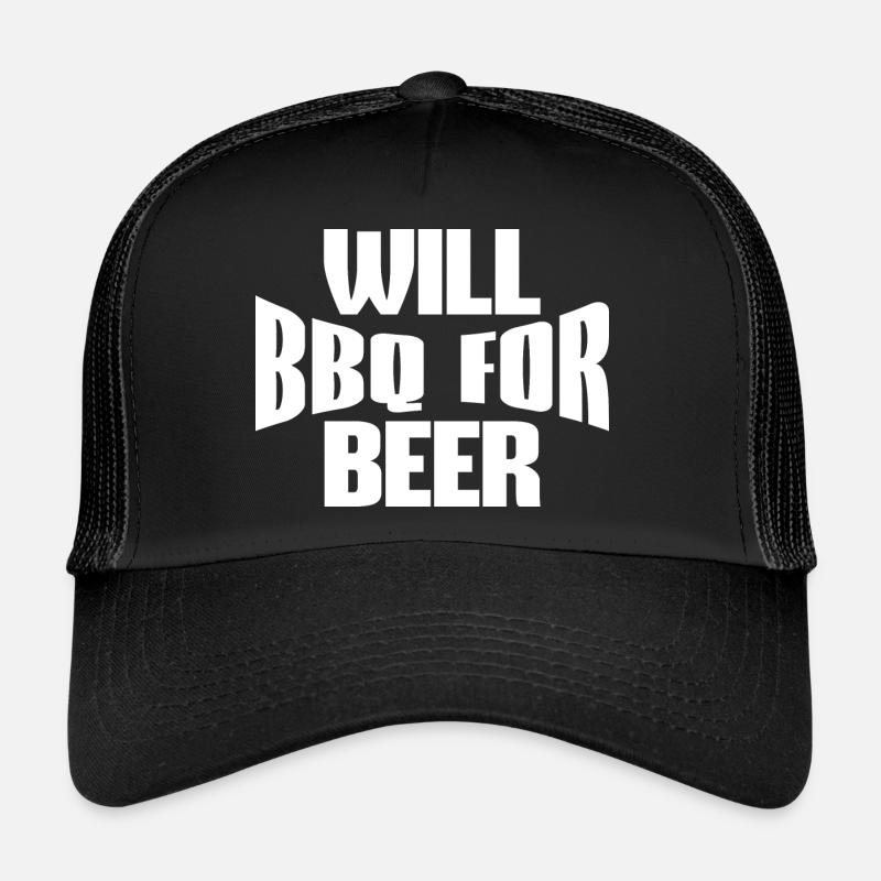 WILL BBQ FOR BEER Trucker Cap