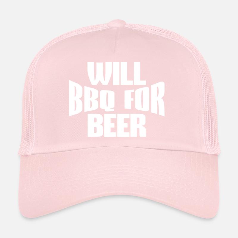 WILL BBQ FOR BEER Trucker Cap