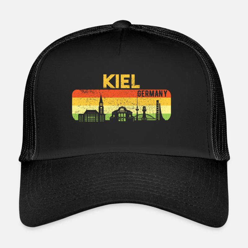 Kiel Skyline Kieler Geschenk Trucker Cap