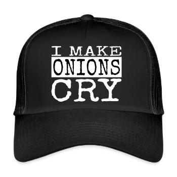Cadeau cadeau pour Chef Humour Master Chef - Casquette trucker  - noir/noir - Devant