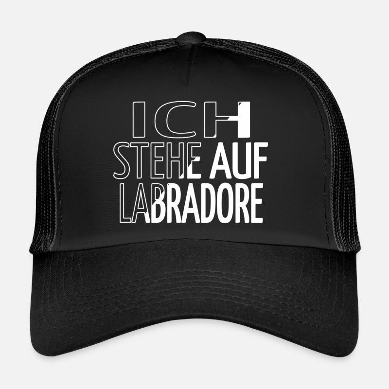 lieben statement geburtstagsgeschenk pfote geek - Trucker Cap - Schwarz/Schwarz
