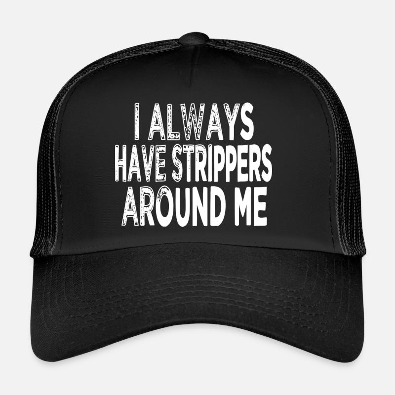 Happy Computer drôle dictons prudence - Casquette trucker  - noir/noir