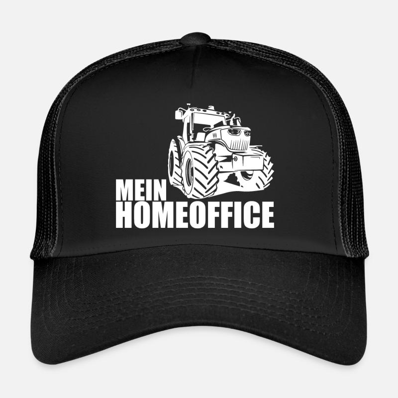 Landwirt Bauer Farmer - Trucker Cap - Schwarz/Schwarz