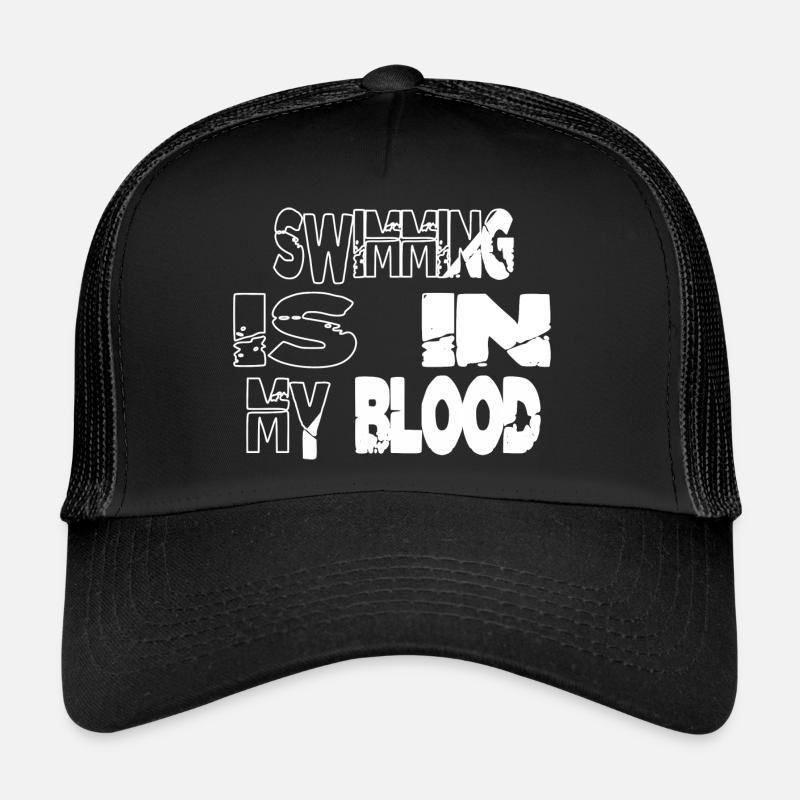 swimming fun birthday present idea Trucker Cap