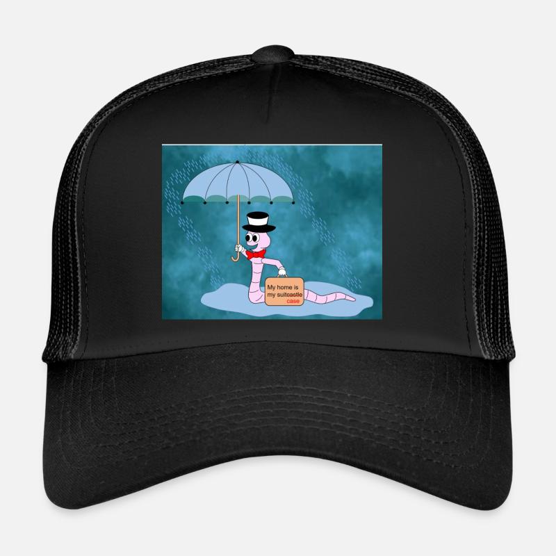 Ver sans abri - Casquette trucker  - noir/noir