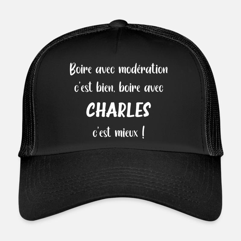 Charles Casquette trucker 
