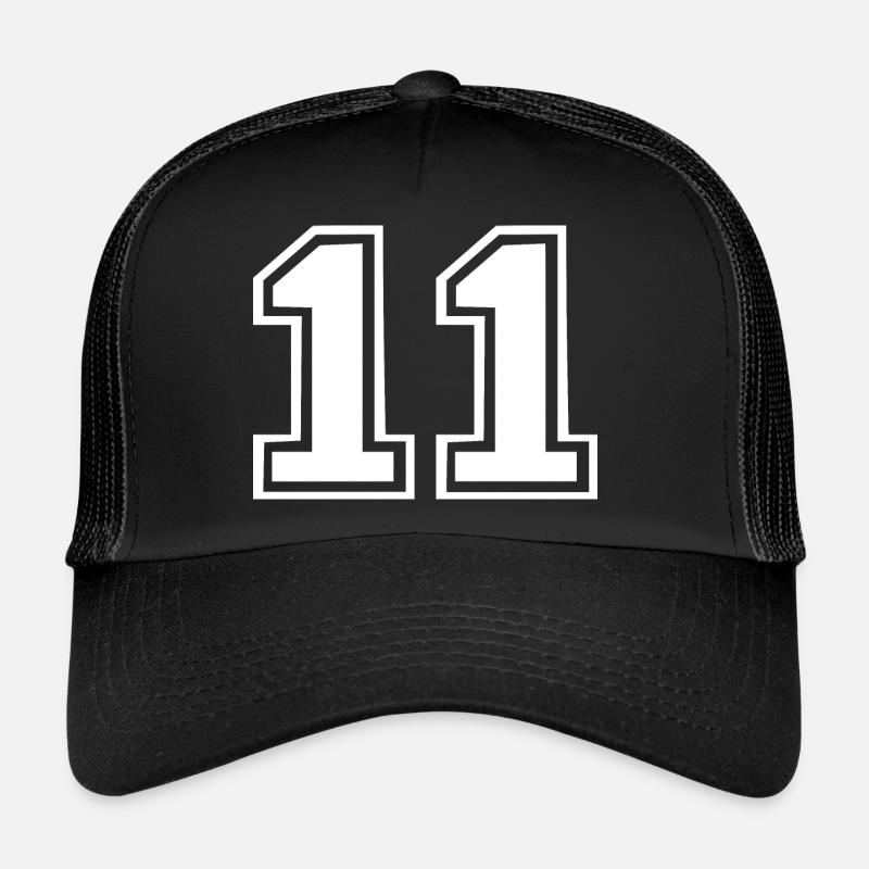 11 - Trucker Cap - Schwarz/Schwarz