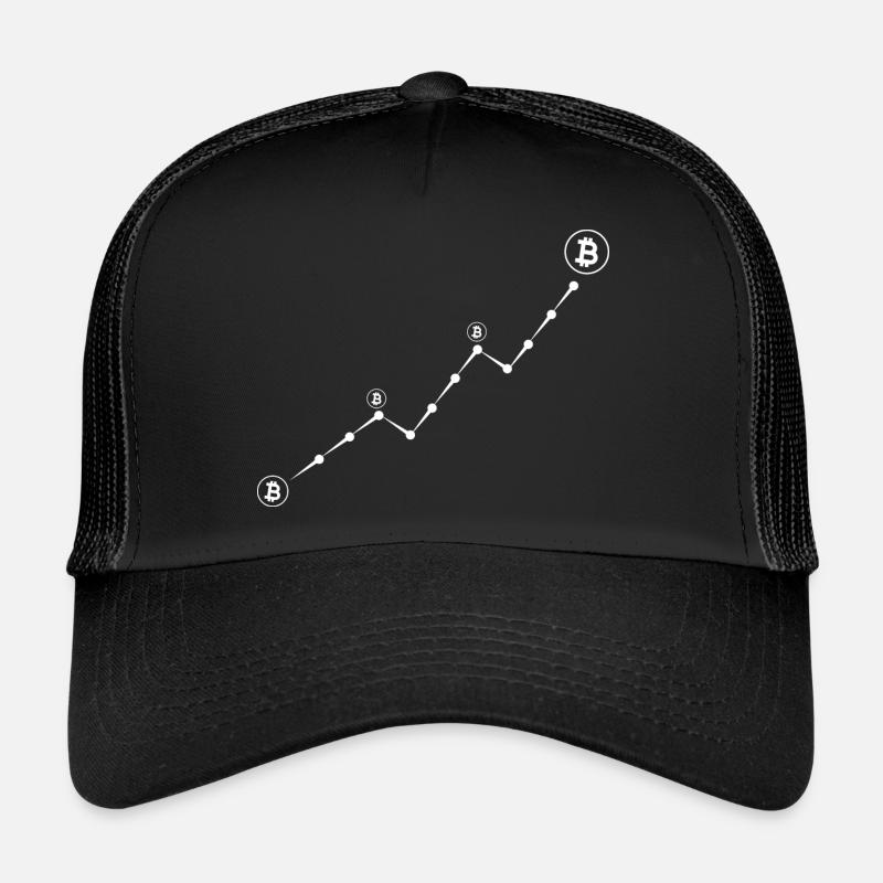 Crypto Bitcoin Trading - Trucker Cap - Schwarz/Schwarz