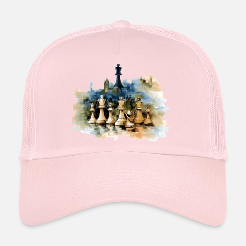 Oil on chess canvas Trucker Cap