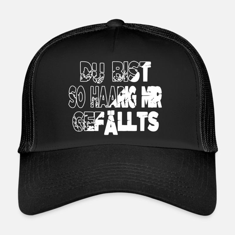 säugetier lustig weihnachten spruch cool - Trucker Cap - Schwarz/Schwarz