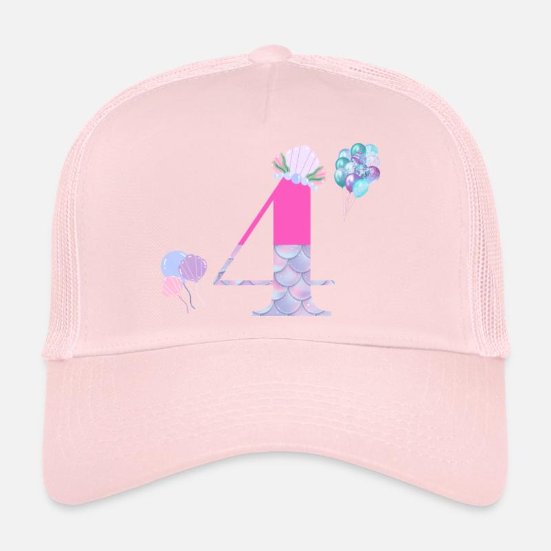 4e anniversaire sirène Casquette trucker 
