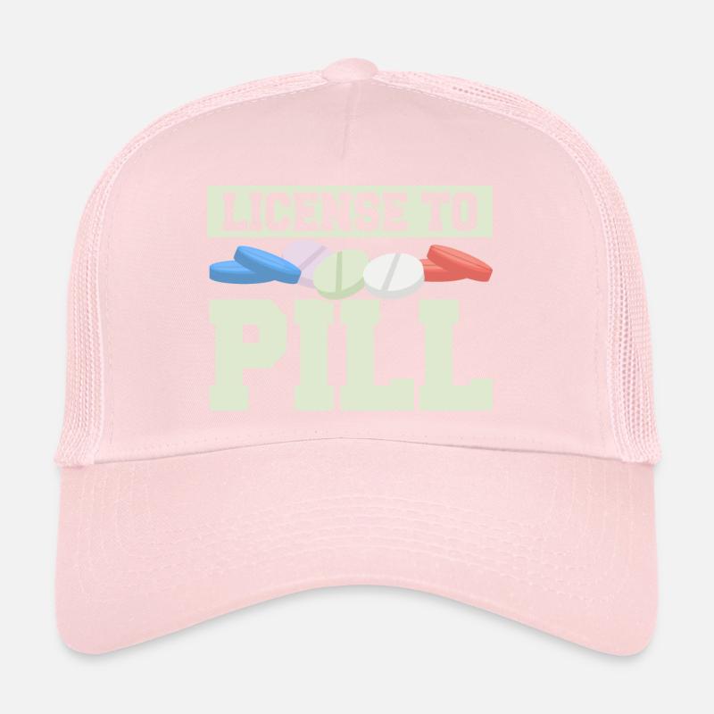 License To Pill Pharmacy Pharmacist Trucker Cap