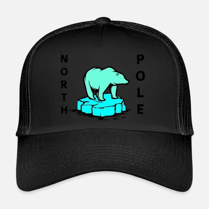 Polar Bear North Pole Trucker Cap