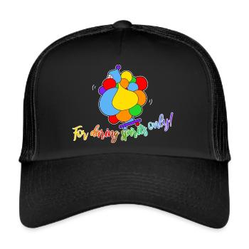 Rider de skateboard - Casquette trucker  - noir/noir - Devant