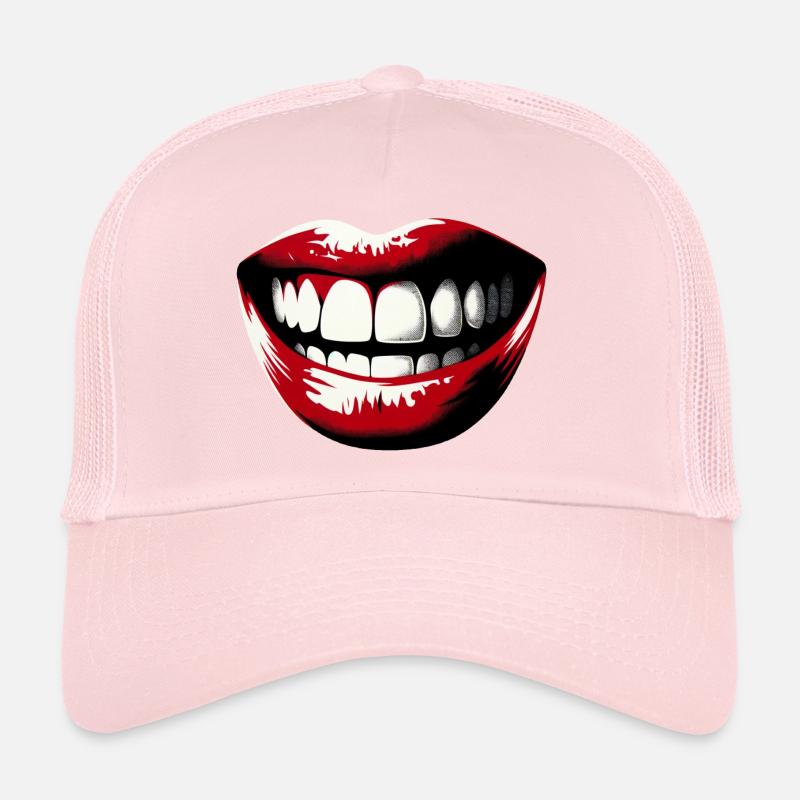 Lèvres qui rient | Sois heureux Casquette trucker 