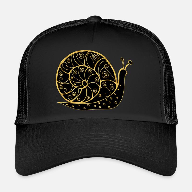 Schnecke - Trucker Cap - Schwarz/Schwarz