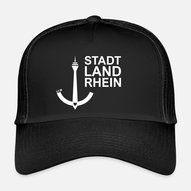 LISD_ Stadt.Land.Rhein - Trucker Cap - Schwarz/Schwarz